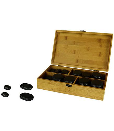 Pierres de massage et chauffe-pierres shop