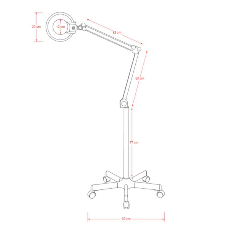 Lampe Loupe Expand sur étau - Weelko