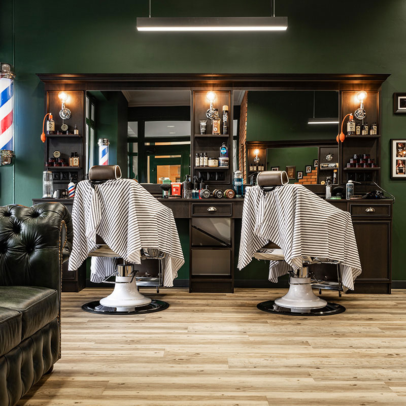 BARBER LEXUS Noir Double - Coiffeuse Meuble Barbier