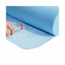 Draps d'examen plastifiés bleus - 12 rouleaux - 50m x 38cm