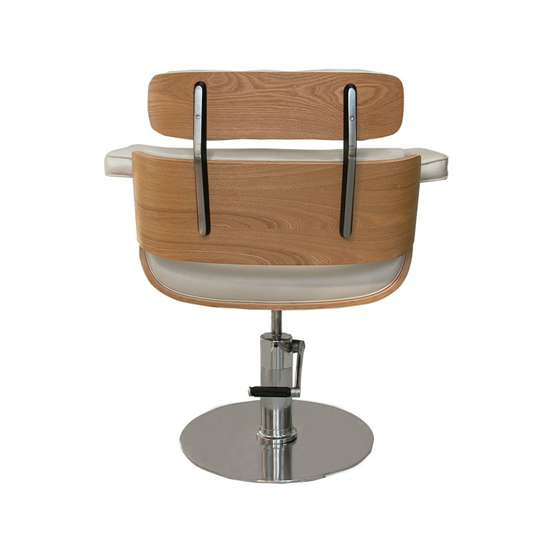 CLUB Fauteuil coiffure Blanc - dos sans pied - Malys Équipements