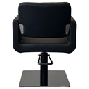JOY Fauteuil Coiffure - Base carrée noire brillante - dos - Malys Équipements