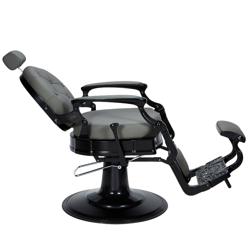 ELVI GREY Fauteuil barbier profil allongé - Malys Equipements