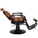 ELVI BROWN Fauteuil barbier profil allongé - Malys Equipements