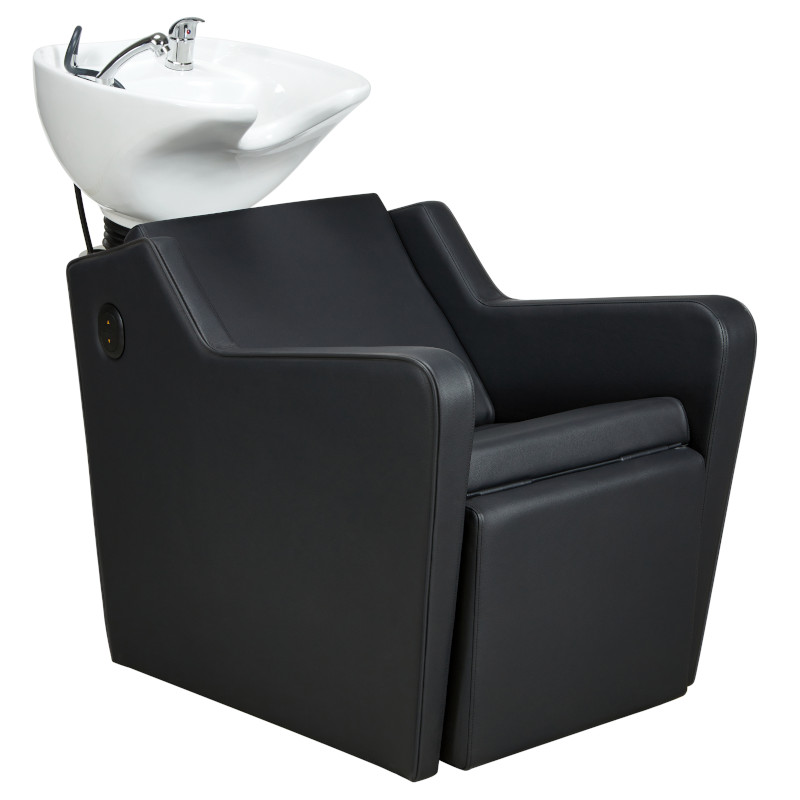 YANNIK B Bac Shampoing Relax - vasque blanche face 2 - Malys Equipements