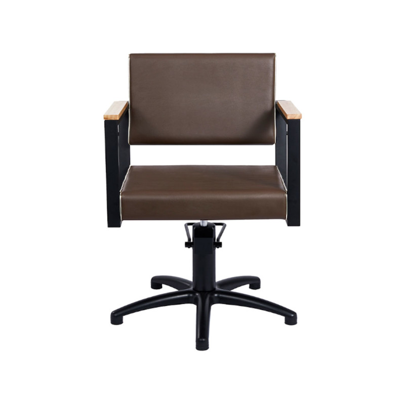 Fauteuil coiffure Tanza BROWN face - base etoile noire - Malys Equipements