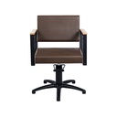 Fauteuil coiffure Tanza BROWN face - base etoile noire - Malys Equipements