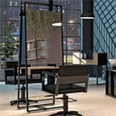 TANZA BLACK Fauteuil coiffure - Ambiance - Malys Equipements