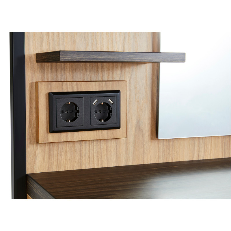 DREAM Coiffeuse Led detail prises USB - Malys Equipements