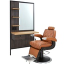 DREAM BLACK Coiffeuse Led avec barbier Oscar Brown - Malys Equipements