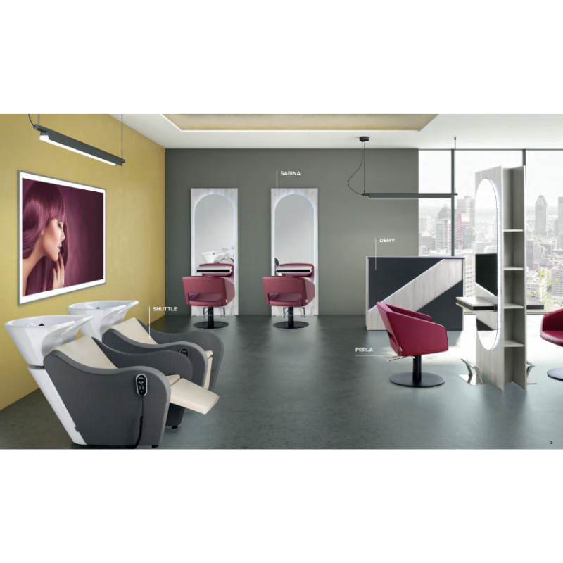 PERLA Fauteuil coiffure - Ambiance Salon de Coiffure - Malys Equipements