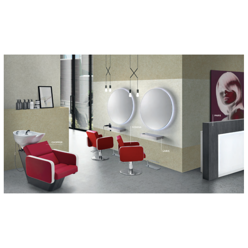 LABIA Coiffeuse murale LED - Salon Complet DEMY, SABINA ISOLA, PERLA, SHUTTLE - Malys Equipements
