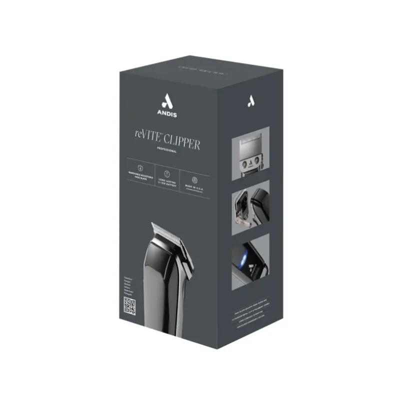 REVITE ANDIS Packaging Tondeuse à cheveux Noire - Malys Equipements.webp