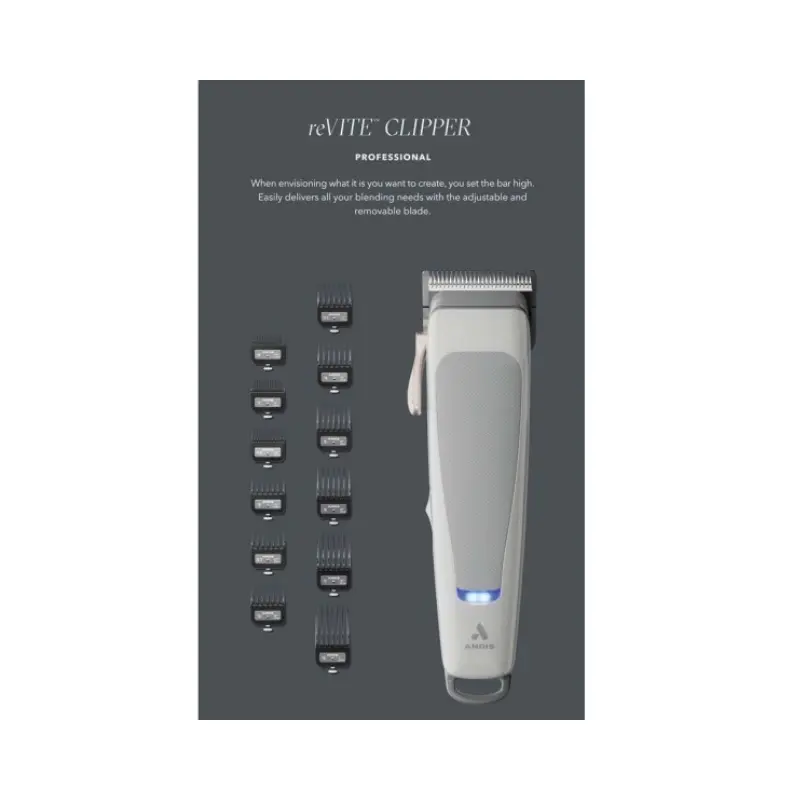 REVITE ANDIS Packaging Tondeuse à cheveux Grise - Malys Equipements.webp