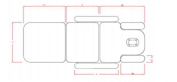 RELAXA GR Table de Soins Électriquee - schéma 2