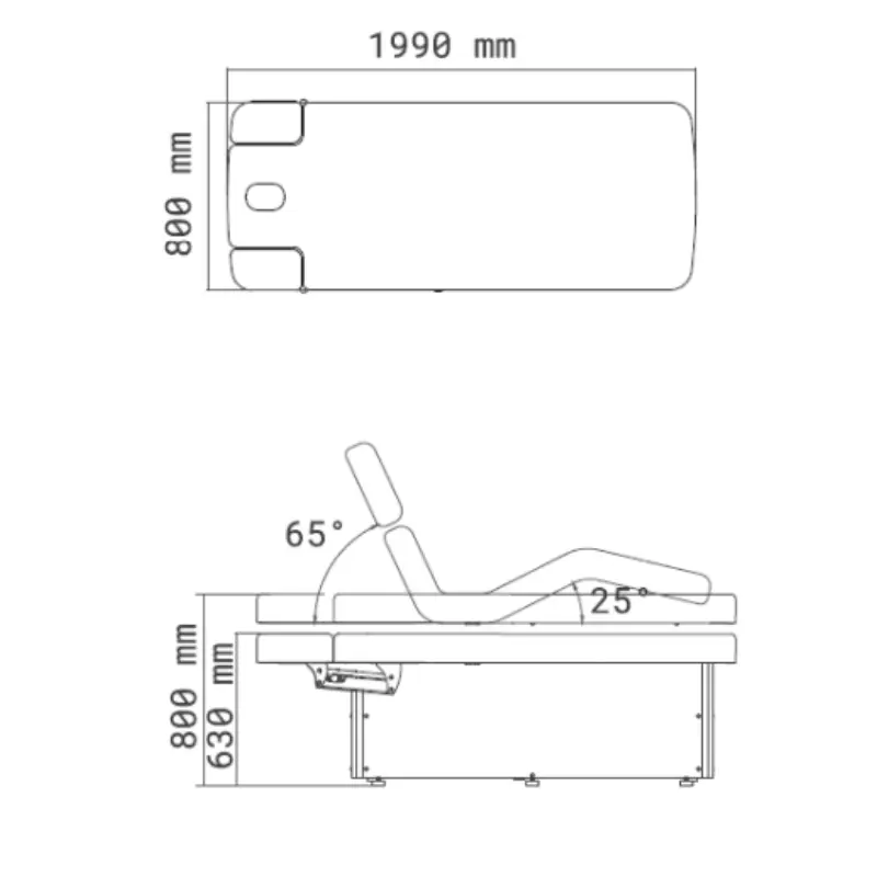 HEMA TABLE DE MASSAGE CHAUFFANTE DIMENSIONS I MALYS EQUIPEMENTS.webp
