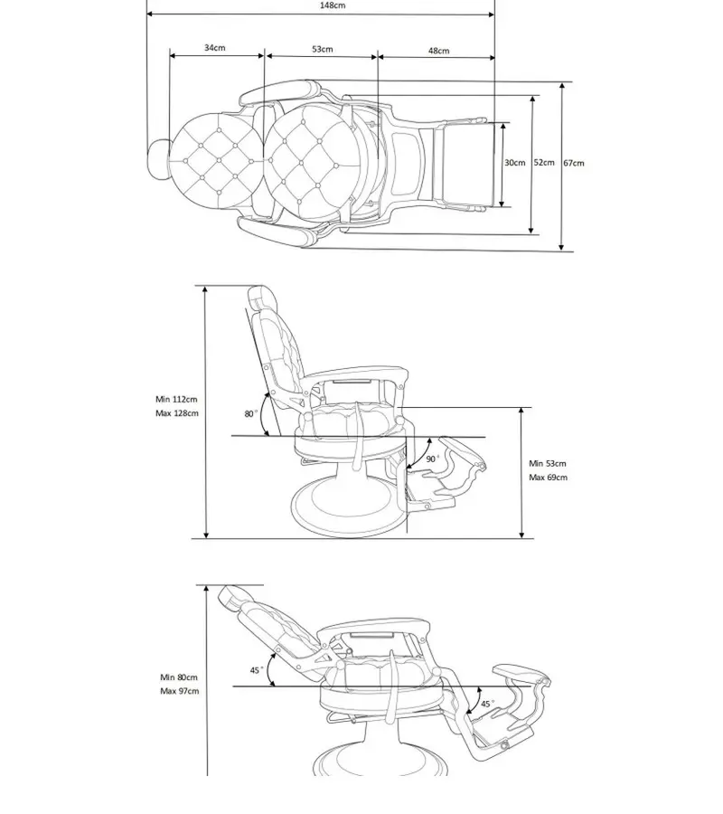 MACK RED Fauteuil Barbier.webp
