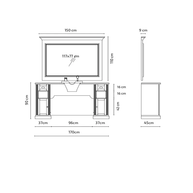 WILLIAM 3B - Coiffeuse Meuble Barbier.webp