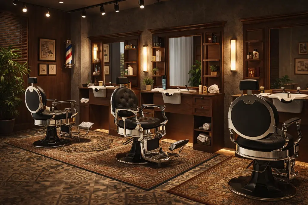 JULES BR Meuble barbier - Vasque Blanche - Malys Equipements