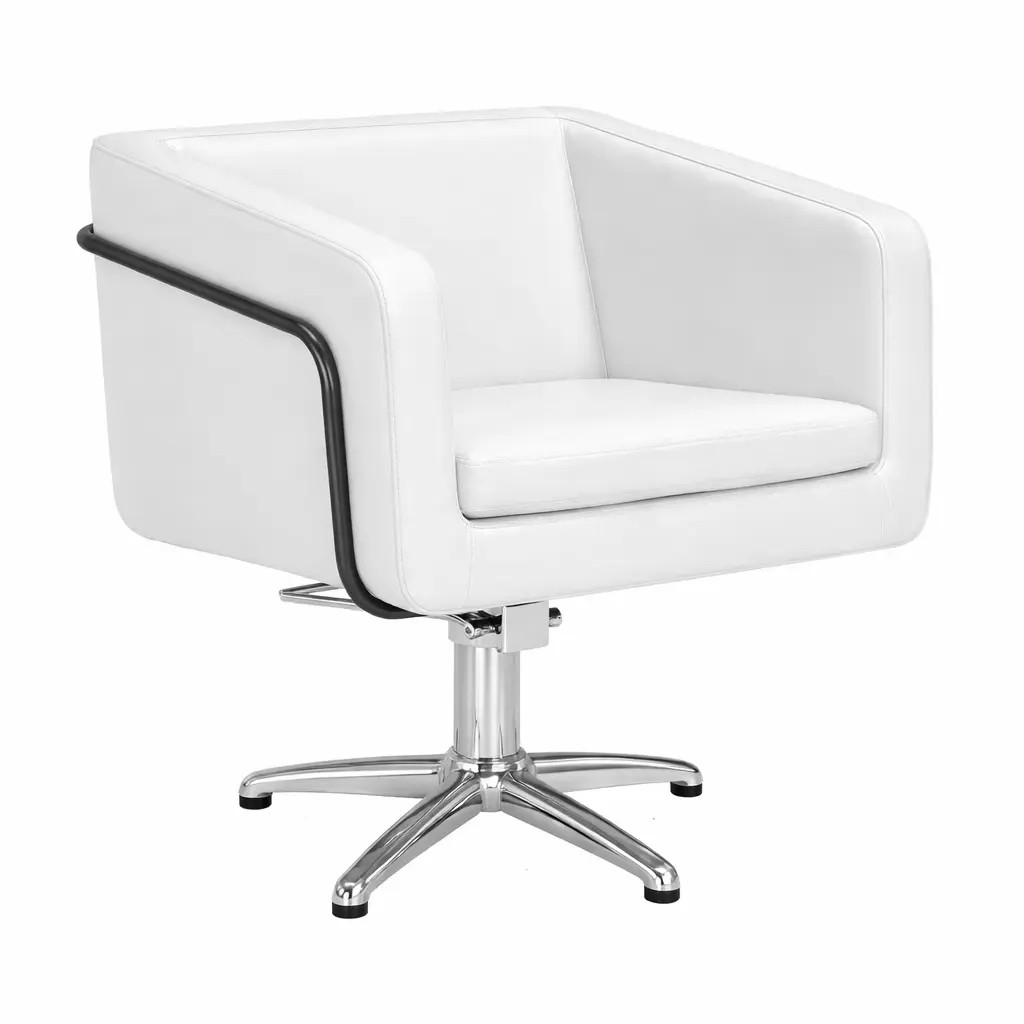 EGAN B Fauteuil coiffure Blanc.webp