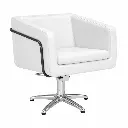 EGAN B Fauteuil coiffure Blanc.webp