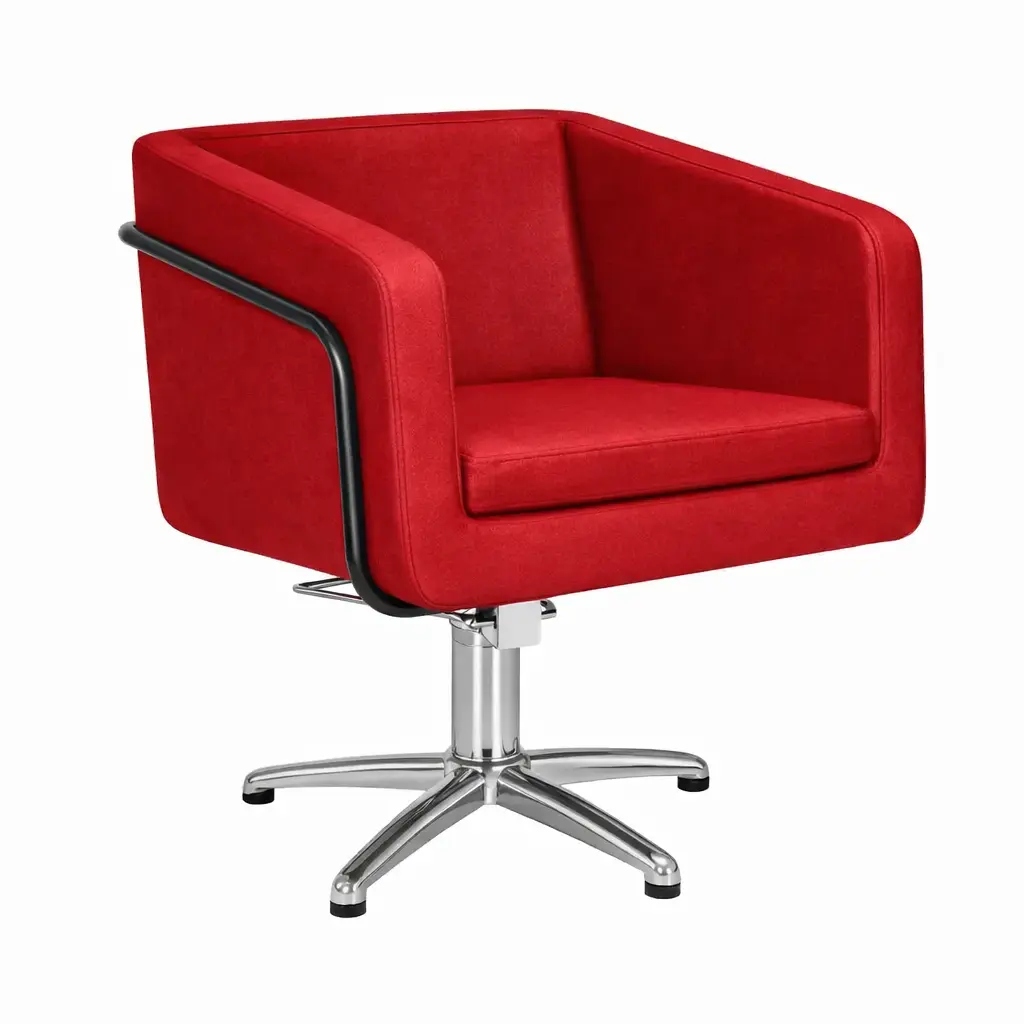 EGAN B Fauteuil coiffure Rouge.webp
