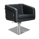 EGAN B Fauteuil coiffure Base Carré Inox.webp