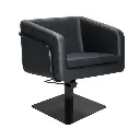 EGAN B Fauteuil coiffure Base Carrée Noire.webp