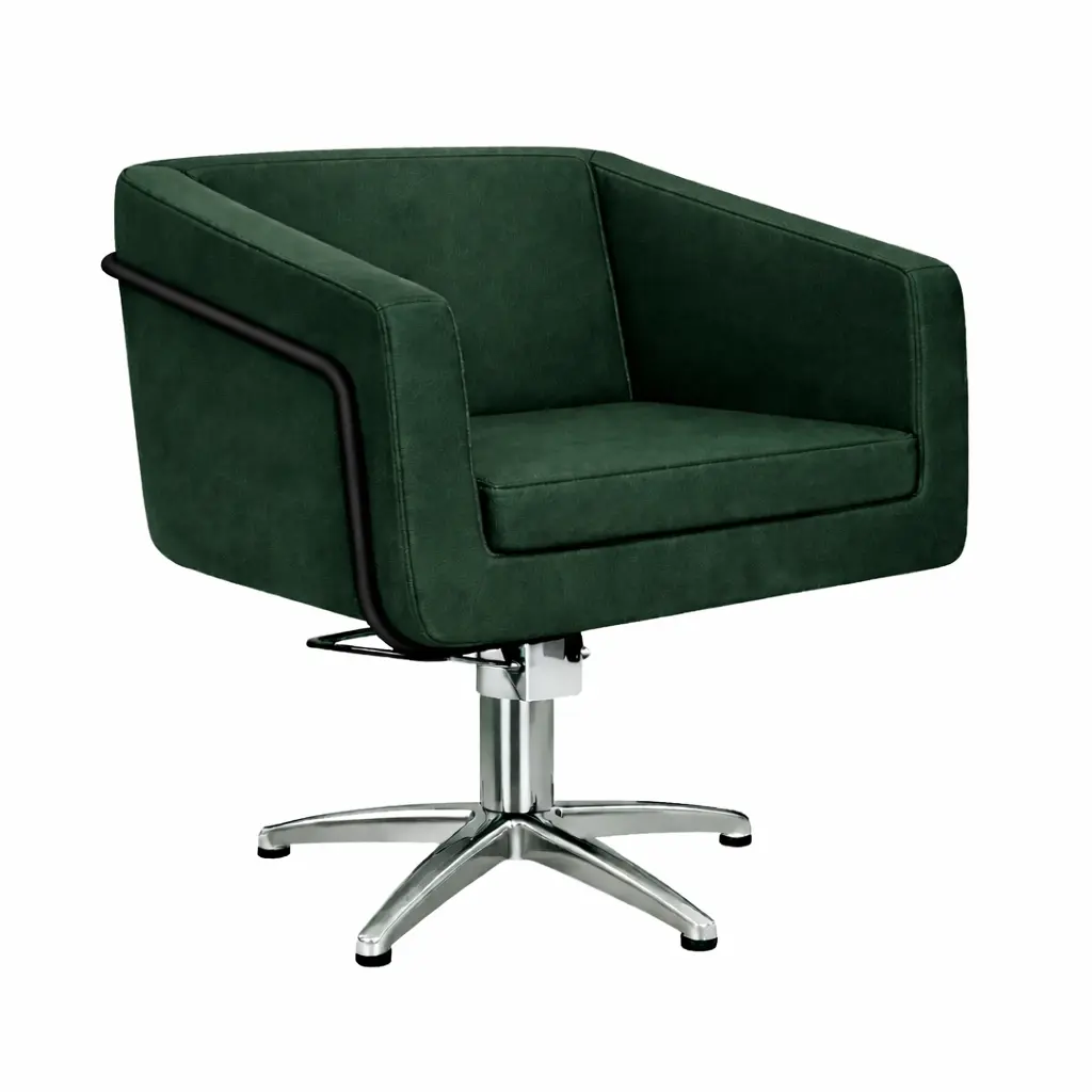 EGAN B Fauteuil coiffure Vert Sapin 10.webp
