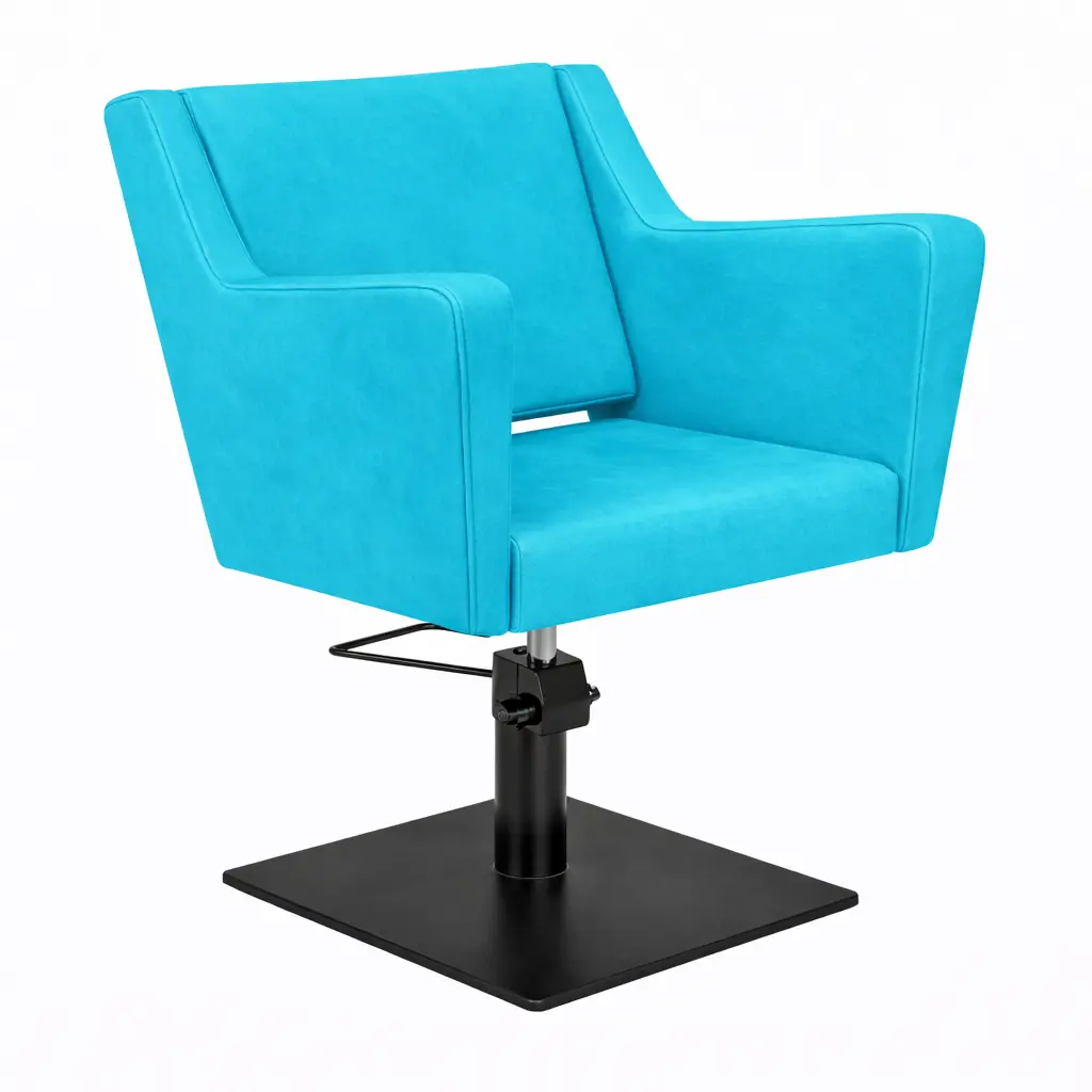 ANOUK BE Bleu 12  Fauteuil coiffure Base Carrée Noire.webp