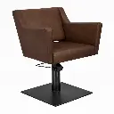 ANOUK BE Brun 06 Fauteuil coiffure Base Carrée Noire.webp