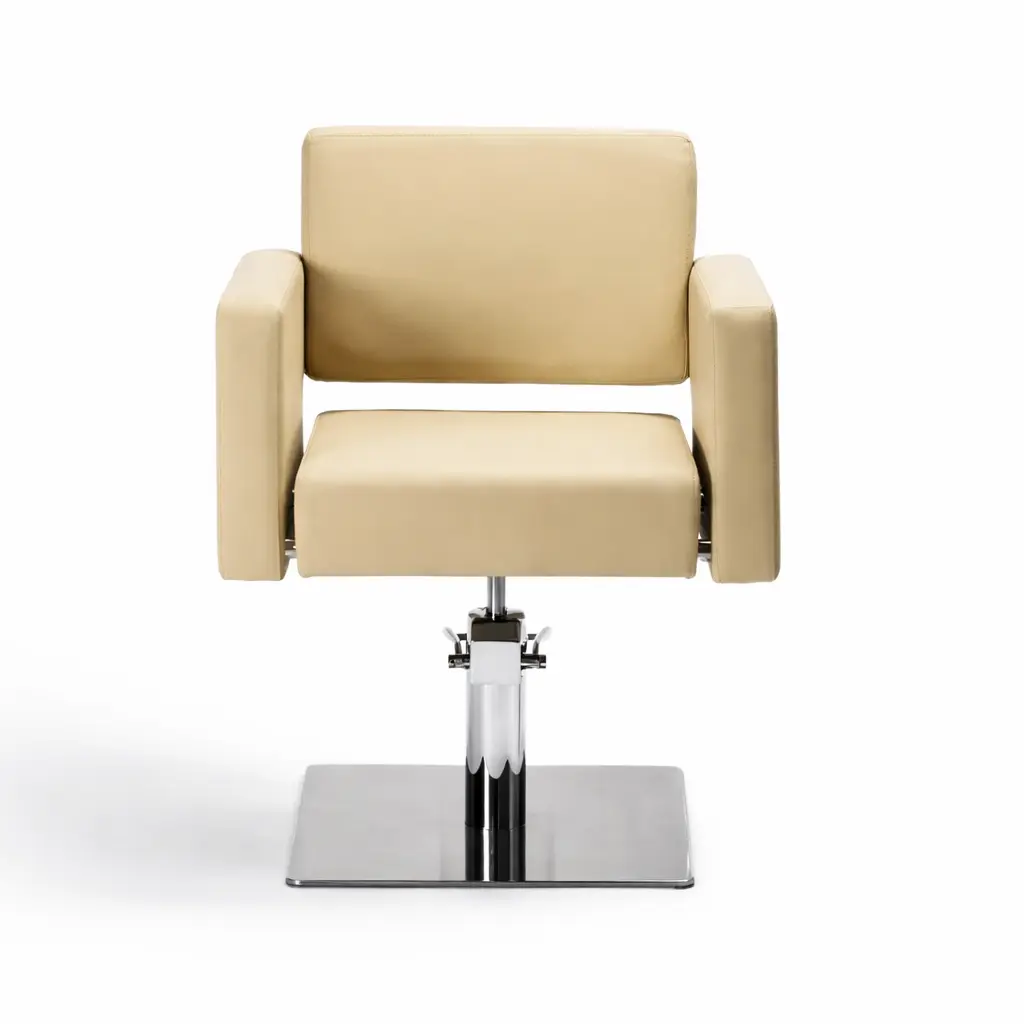 LERA Fauteuil coiffure crème vue Face.webp