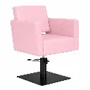 DORA Fauteuil coiffure Rose Pale 15Base Carrée Noire.webp