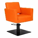 DORA Fauteuil coiffure Orange 18 Base Carrée Noire.webp