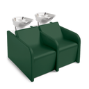 JIN 2 MASSAGE Bac shampoing Vert - vasque blanche - Malys Equipements