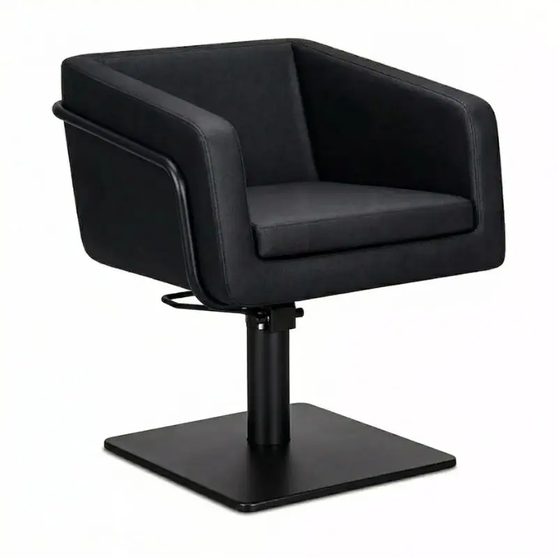 EGAN B Fauteuil coiffure Noir Base Carré Noire  (1).webp