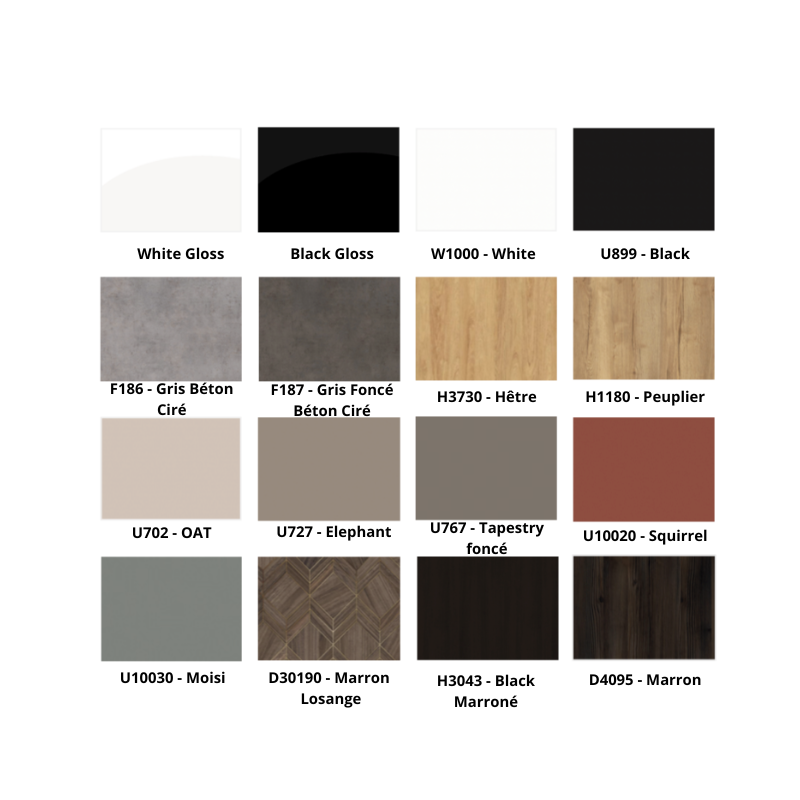 VIDA Caisse d'Accueil - Laminé 1 - Comptoir d'accueil - Mobilier coiffure - Meuble réception - Meuble coiffure - Malys Equipements