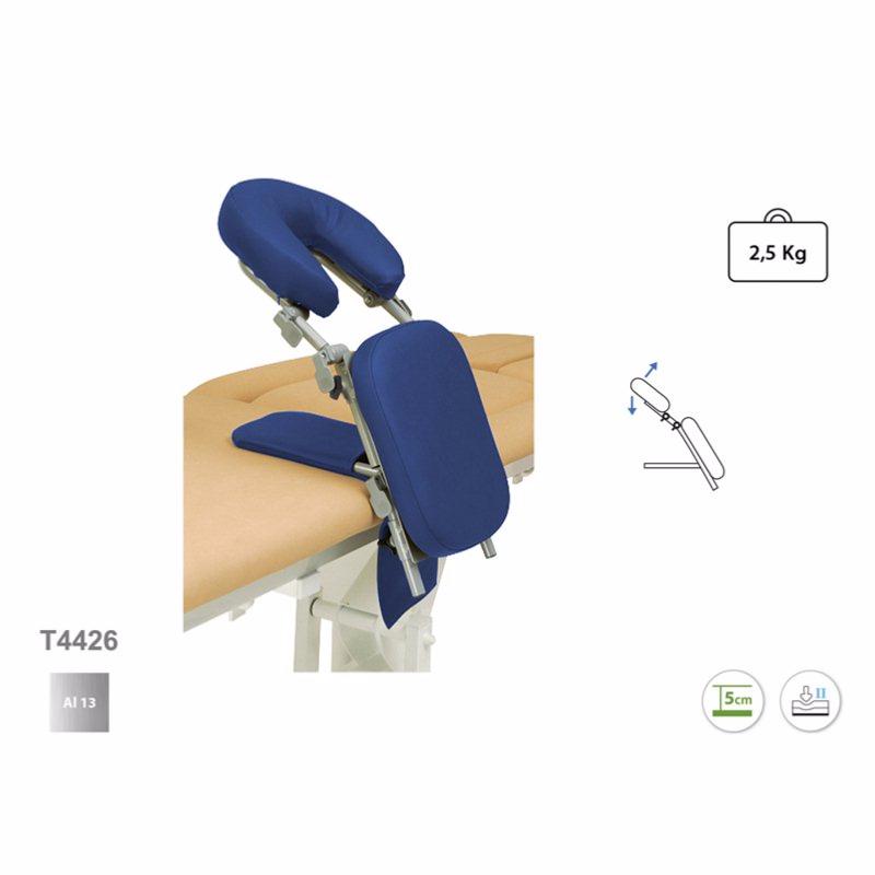 Support appui-tête de massage du cou et dos Ecopostural T4426 - schéma - Malys Equipements