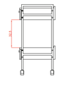 Guéridon_avec_double_tiroir_EASY+_schéma_coté_Malys_Equipements