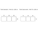 C4519 Table fixe 3 plans Ecopostural - schéma 2 - Malys Equipements