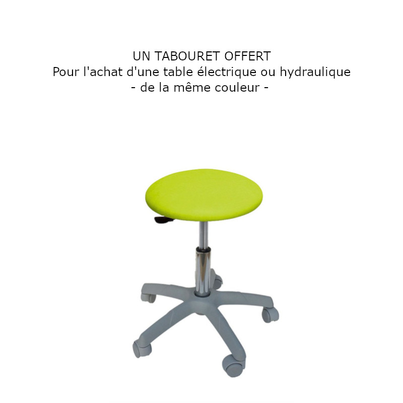 C3500 Table électrique 2 plans Ecopostural - tabouret - Malys Equipements