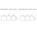 C3525 Table électrique 3 plans Ecopostural - dimensions 1 - Malys Equipements