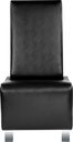 ALTO Fauteuil d'attente - noir - face - Malys Equipements