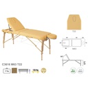 C3616 Table pliante 2 plans en bois Ecopostural