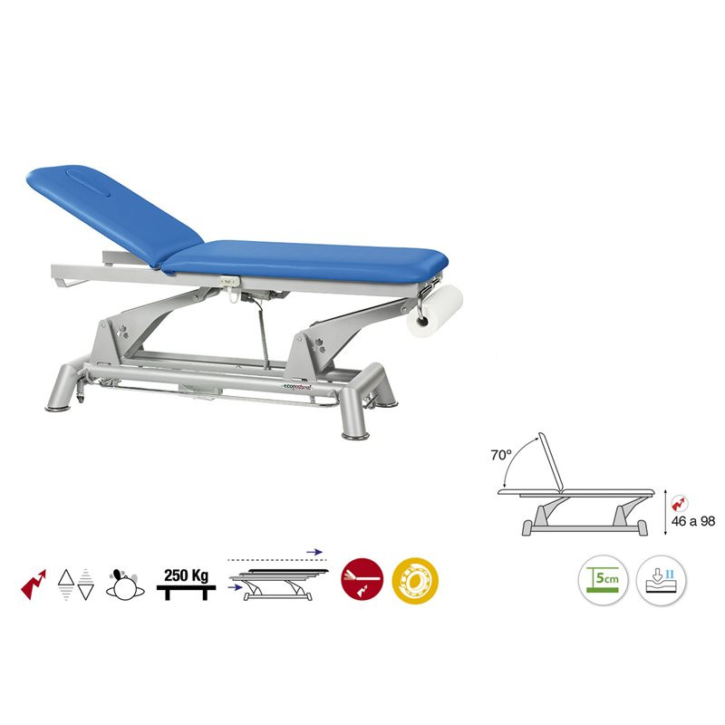 C5952H Table électrique 2 plans Ecopostural + 1 tabouret OFFERT