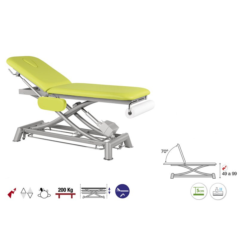 C7951 Table électrique 2 plans Ecopostural + 1 tabouret OFFERT