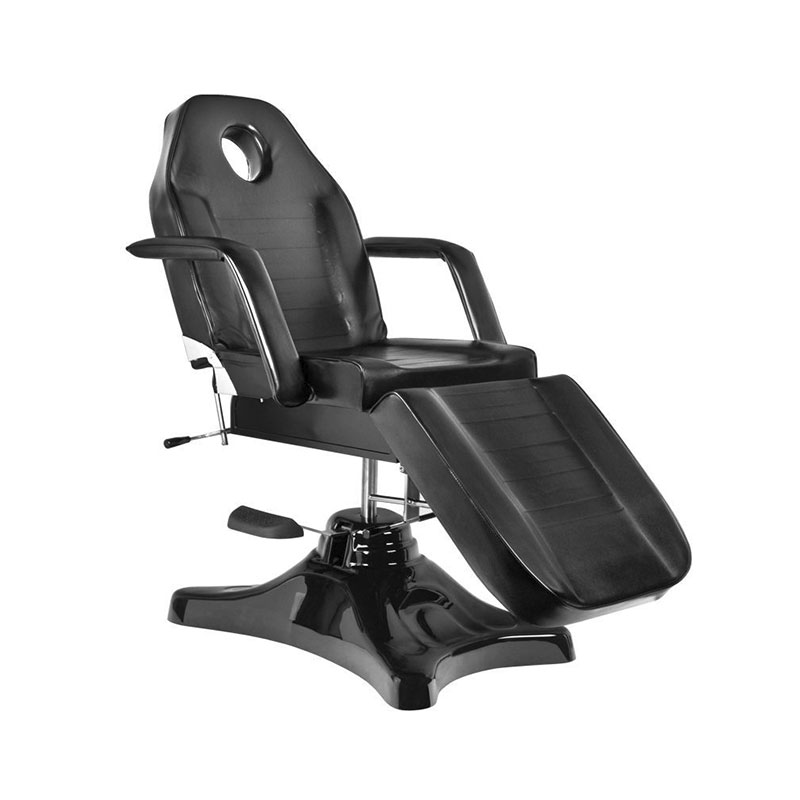 NORIA BLACK Fauteuil de Soins Esthétiques Hydraulique - pieds allongé - Malys Équipements