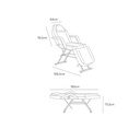 ADAM Fauteuil de Soins Esthétiques - dimensions - Malys Équipements