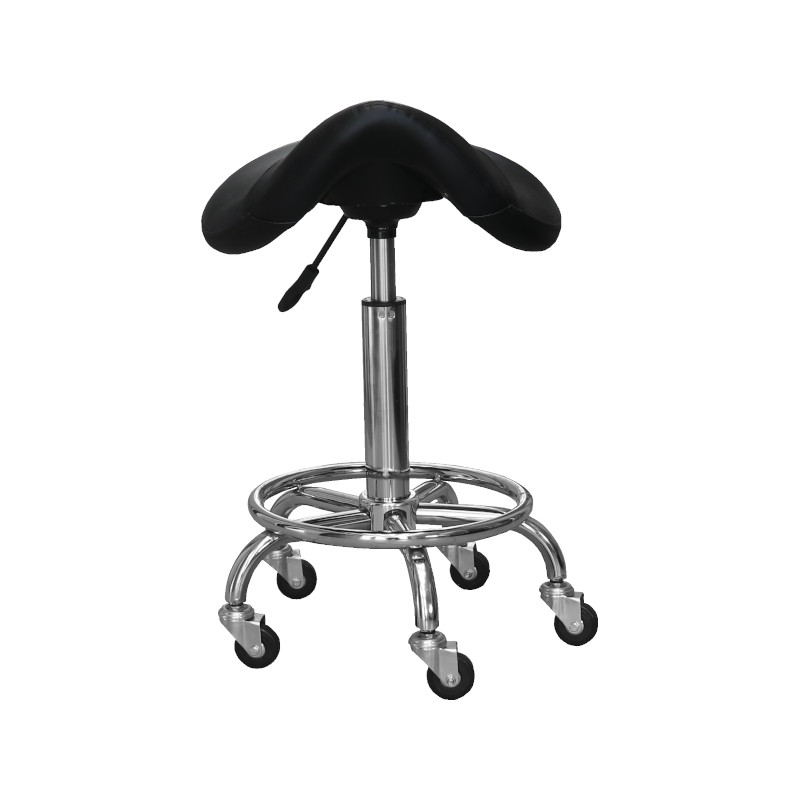 ZELA Noir Tabouret - face - Malys Equipements