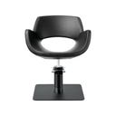 ATHENA Fauteuil coiffure - base carrée noire